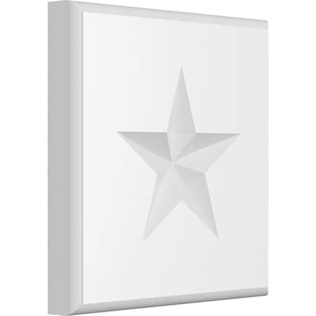 Ekena Millwork Standard Sedgwick Star Rosette With Rounded Edge, 6"W x 6"H x 3/4"P ROSP060X060X075SDG08